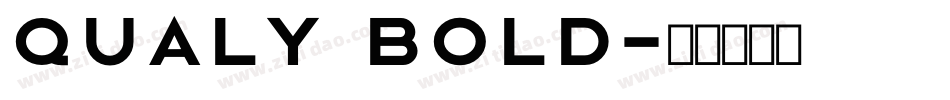 Qualy Bold字体转换